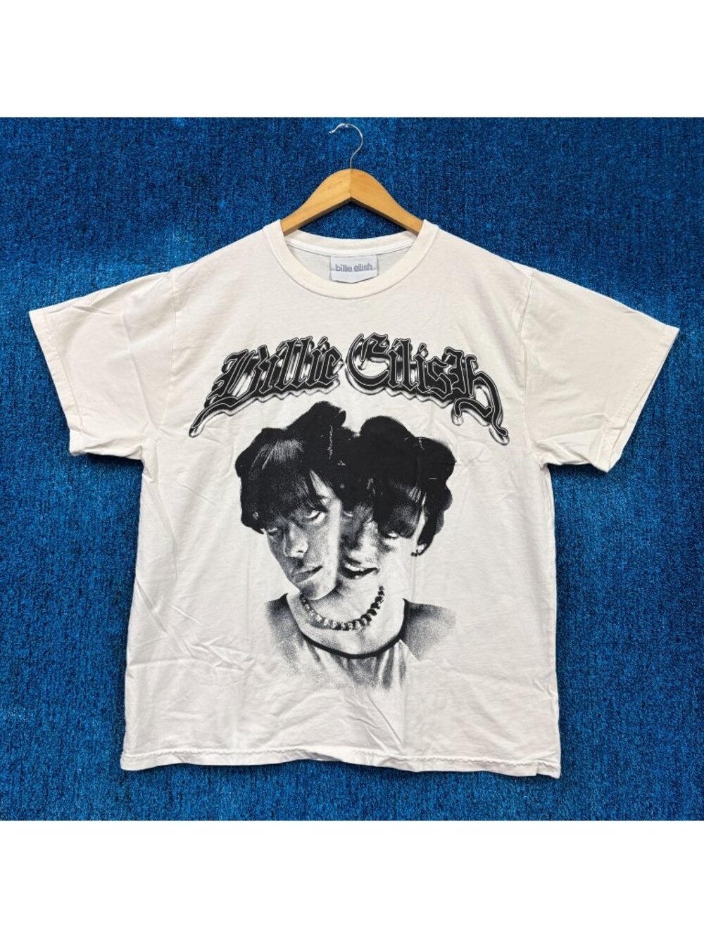 Billie Eilish The Bad Guy Split Face Bedroom Popstar Tee L